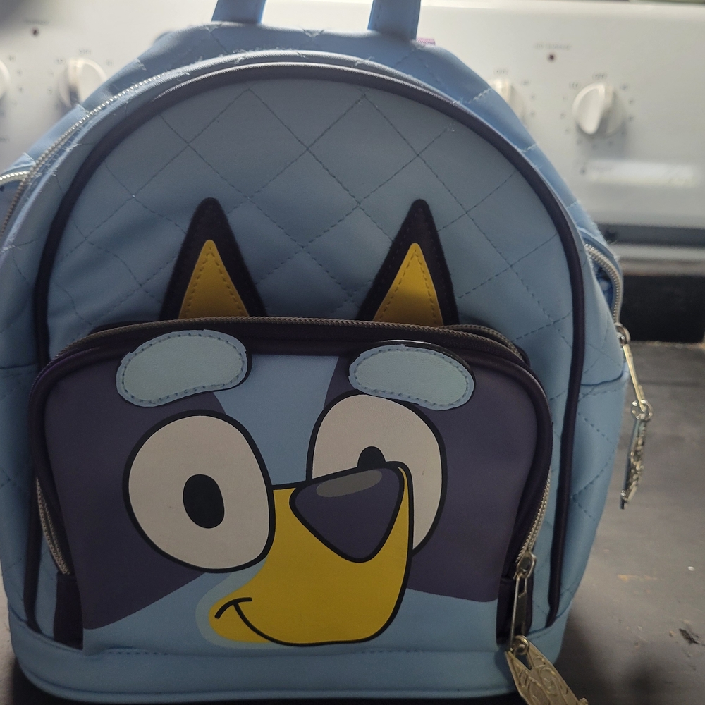 Blue Cartoon Character Backpack - image 1